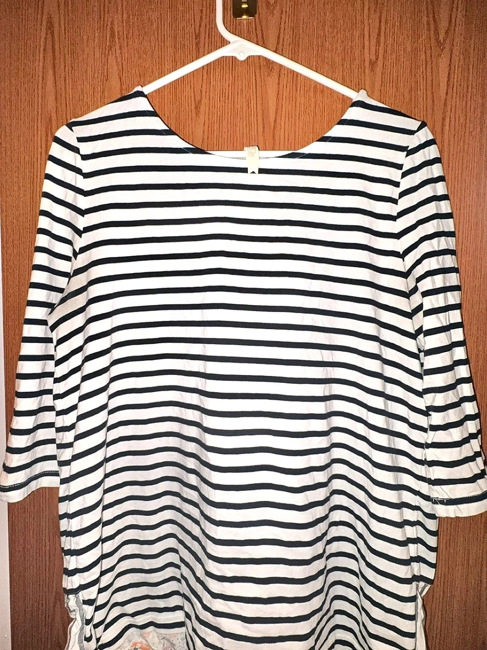Matilda Jane Clothing Harvest Days Top White & Black Medium